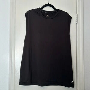 Black Men's Performance Zelos Sporty Workout Tank Size Large